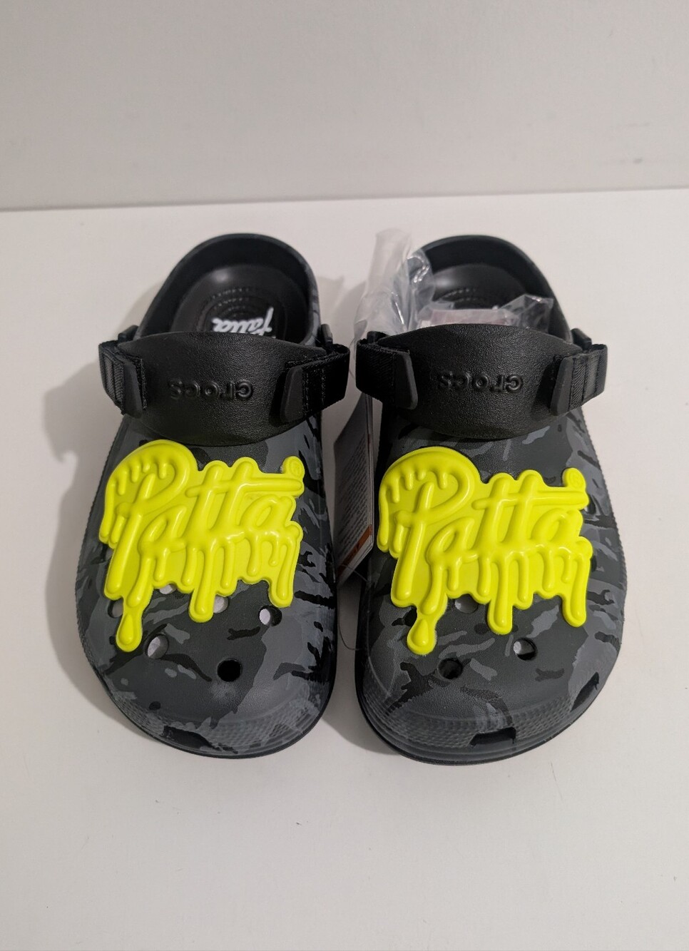 Patta X Crocs Classic EXP Clog Camo black/grey Mens  Size 9